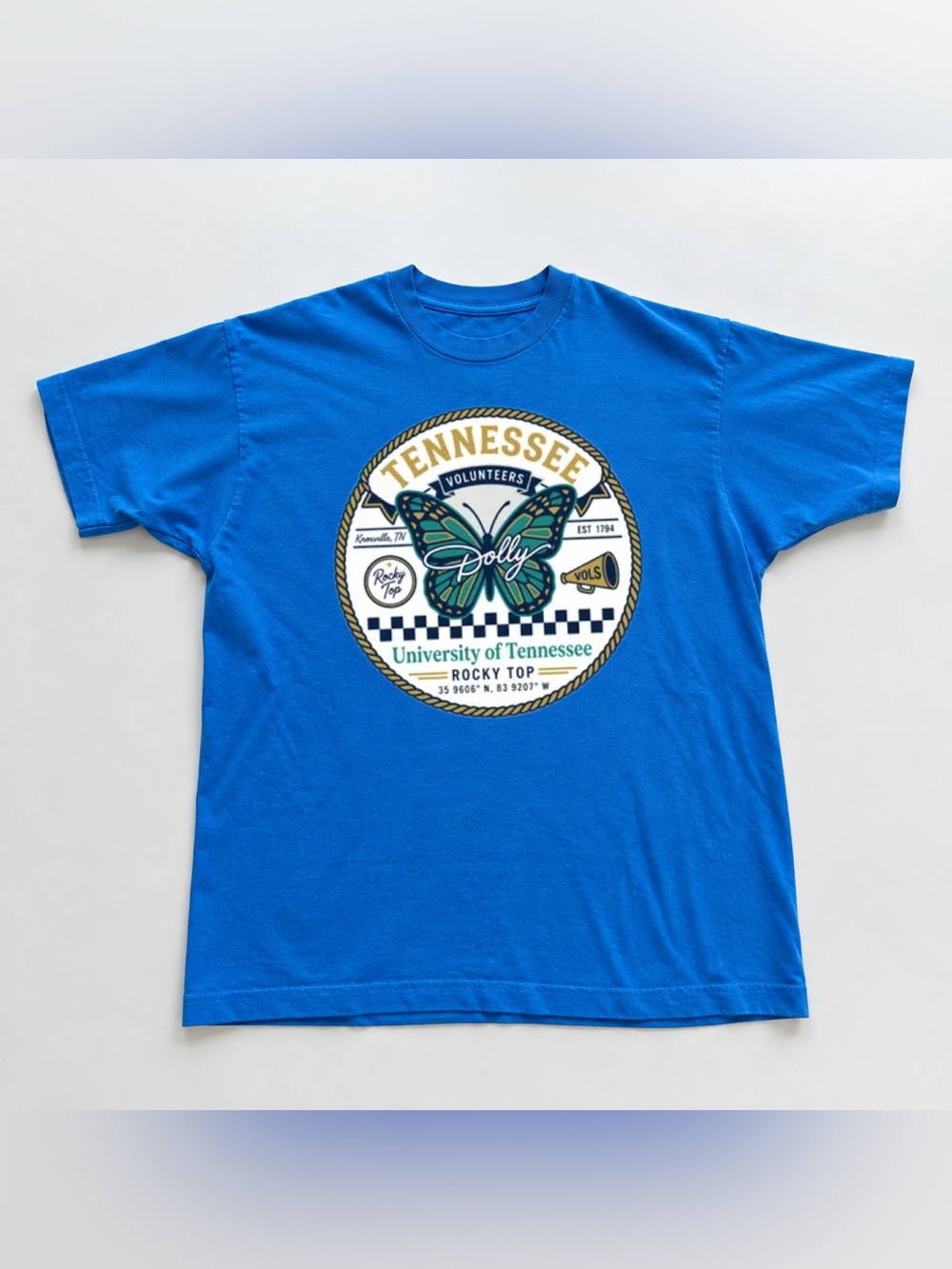 Tennessee Dolly Butterfly Logo Tee - Blue